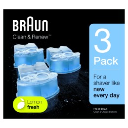 icecat_Braun Cartouches De Recharge Clean & Renew CCR, Nettoyant Pour Rasoir Pack De 3