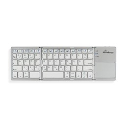 icecat_MediaRange MROS133 keyboard Bluetooth QWERTZ German, Swiss Silver