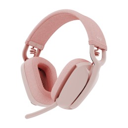 icecat_Logitech Zone Vibe 100 Sluchátka s mikrofonem Bezdrátový Přes hlavu Hovory hudba Bluetooth Růžová