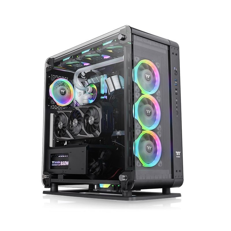 icecat_Thermaltake Core P6 Tempered Glass Mid Tower Midi Tower Schwarz