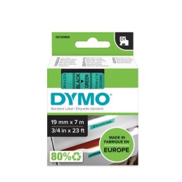 icecat_DYMO D1 - Standard Etichette - Nero su verde - 19mm x 7m