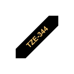 icecat_Brother TZe-344 páska pro tvorbu štítků Zlatá na černé