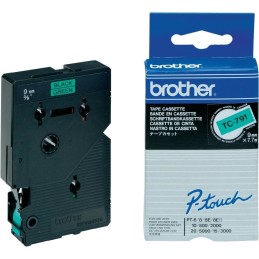 icecat_Brother TC-791 páska pro tvorbu štítků Černá na zelené