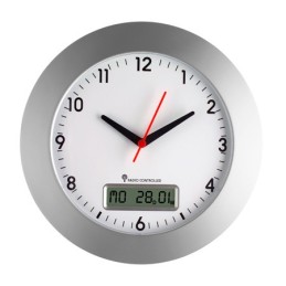 icecat_TFA-Dostmann 98.1092 wall table clock Digital clock Round Silver