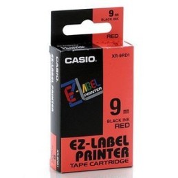 icecat_Casio XR-9RD1 cinta para impresora de etiquetas Negro sobre rojo