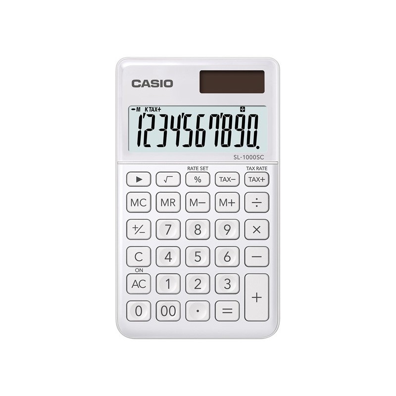 icecat_Casio SL-1000SC-WE calculatrice Poche Calculatrice basique Blanc