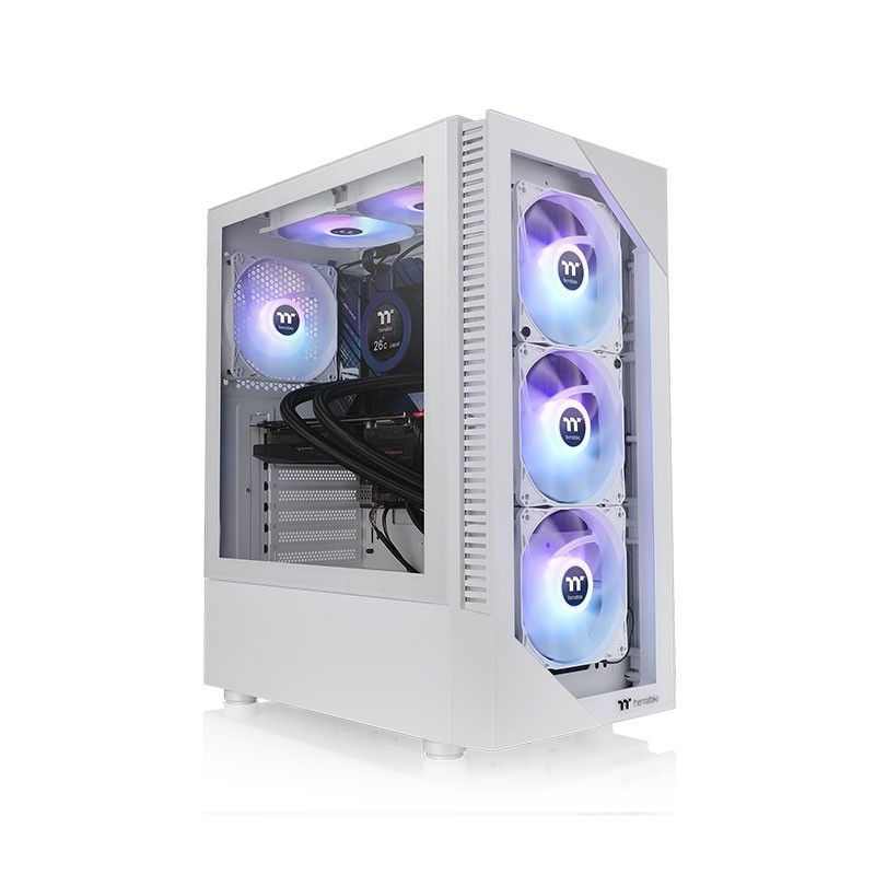 icecat_Thermaltake View 200 TG Snow ARGB Midi Tower Blanc