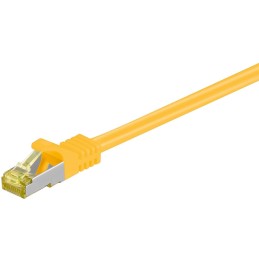 icecat_Goobay RJ45 Patch Cord CAT 6A S FTP (PiMF), 500 MHz, with CAT 7 Raw Cable, yellow, 3m