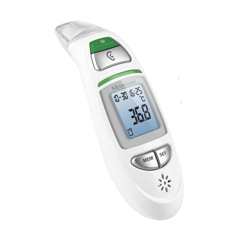 icecat_Medisana TM 750 digital body thermometer Remote sensing thermometer White Ear, Forehead Buttons