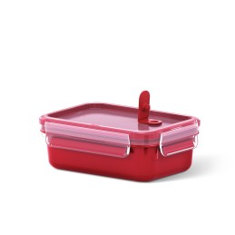 icecat_EMSA CLIP & MICRO Rectangular Caja 0,55 L Rojo, Transparente 1 pieza(s)