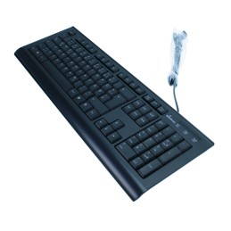 icecat_MediaRange MROS101 clavier USB QWERTZ Allemand Noir