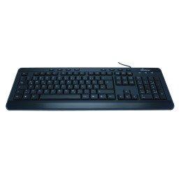 icecat_MediaRange MROS102 teclado USB QWERTZ Inglés Negro