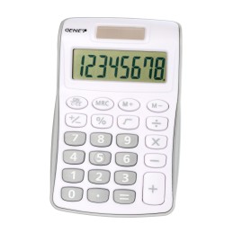 icecat_Genie 120 S calculadora Bolsillo Pantalla de calculadora Gris, Blanco
