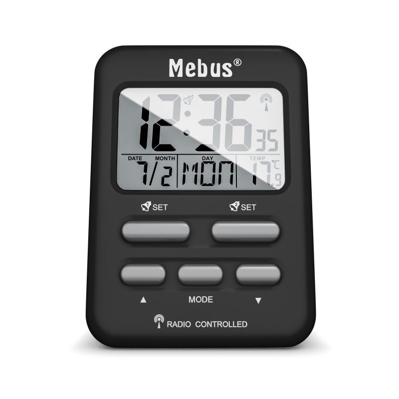icecat_Mebus 25799 despertador Reloj despertador digital Negro