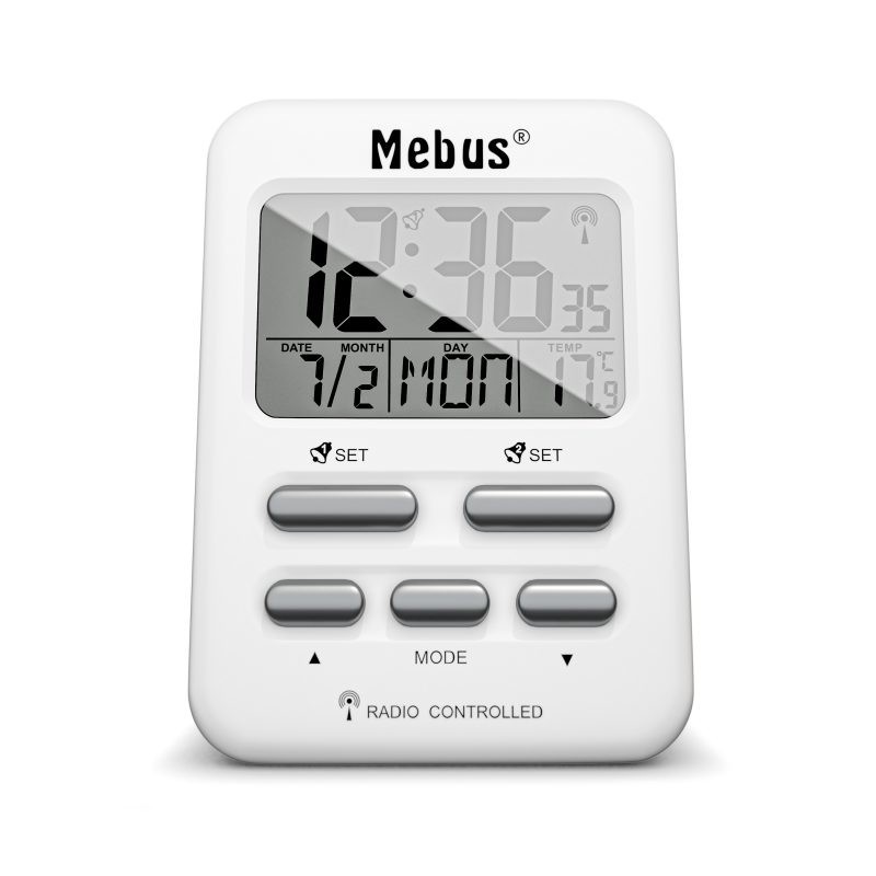 icecat_Mebus 25800 despertador Reloj despertador digital Blanco