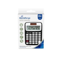 icecat_MediaRange MROS190 calculadora Escritorio Calculadora básica Negro, Blanco