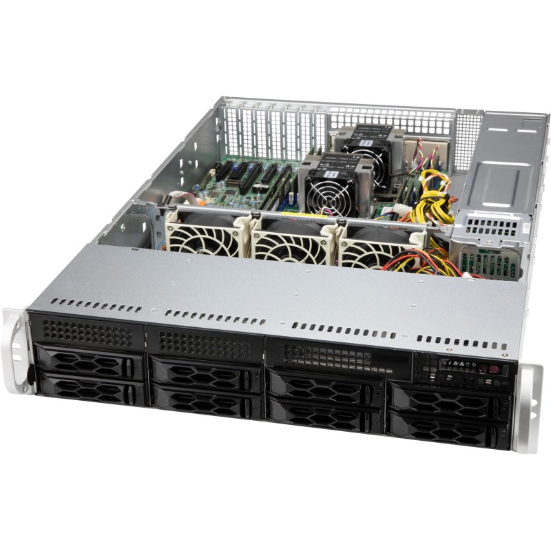 icecat_Supermicro CSE-LA25TQC-R609LP carcasa de ordenador Estante Negro 600 W