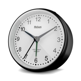 icecat_Mebus 25806 alarm clock Quartz alarm clock Black, White