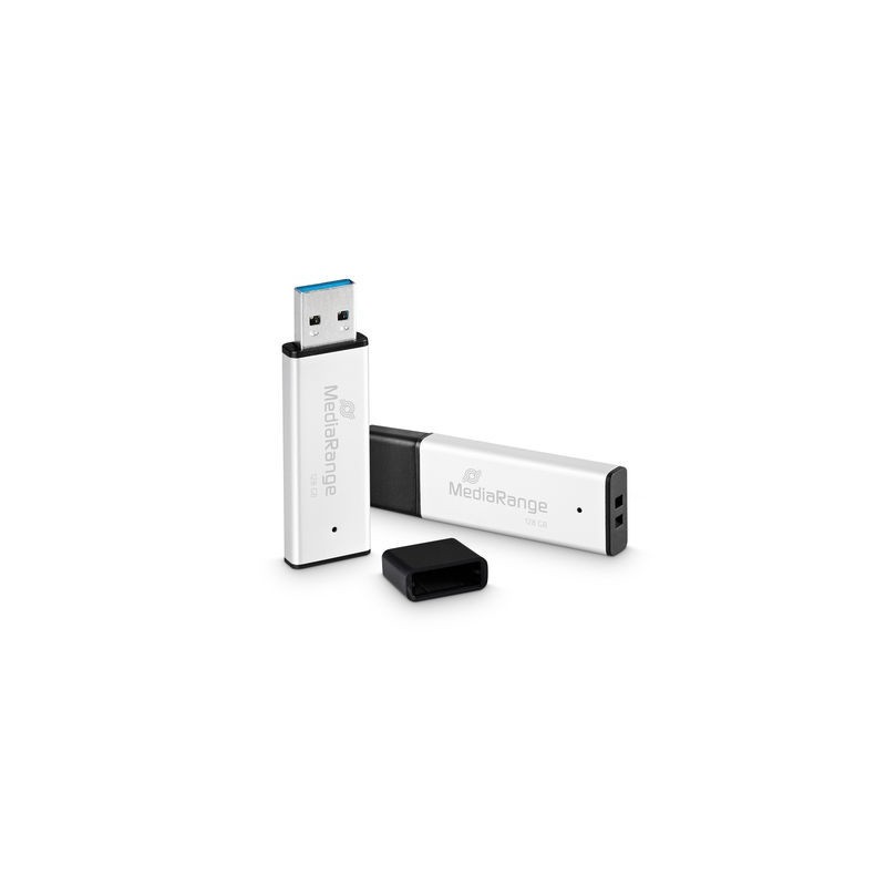 icecat_MediaRange MR1902 unidad flash USB 128 GB USB tipo A 3.0 Negro, Plata