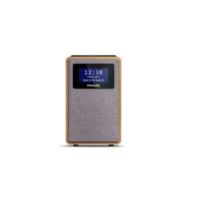 icecat_Philips TAR5005 10 radio Clock Digital Grey, Wood