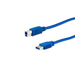 icecat_e+p CC 302 2 câble USB 2,5 m USB 3.2 Gen 1 (3.1 Gen 1) USB A USB B Bleu