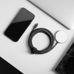 icecat_Native Union Snap Magnetic Wireless Charger Smartphone Noir, Blanc USB Recharge sans fil Charge rapide Intérieure