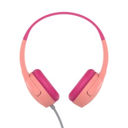 icecat_Belkin SoundForm Mini Sluchátka s mikrofonem Kabel Přes hlavu Volání   hudba   sport   volný čas Růžová