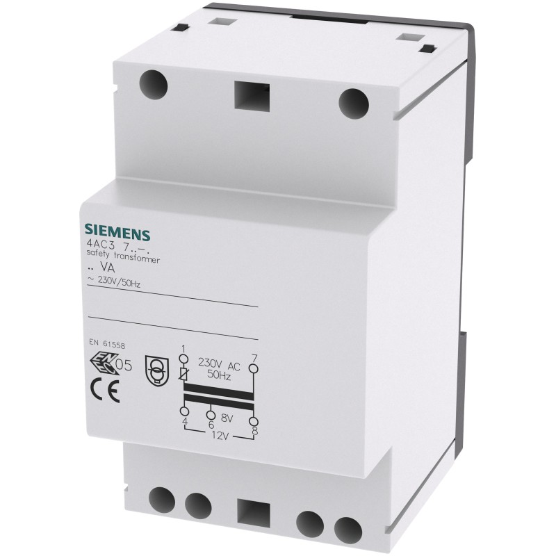 4001869438337 - 4AC37240 Sicherheitstransformator 8 v 12 v 2 a - Siemens