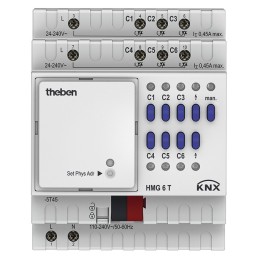 icecat_Theben HMG 6 T KNX Montaje en carril DIN Regulador de temperatura 6 canales