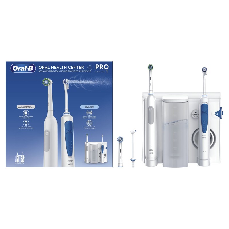 icecat_Oral-B Idropulsore Health Center Adult Rotating-oscillating toothbrush Blue, White