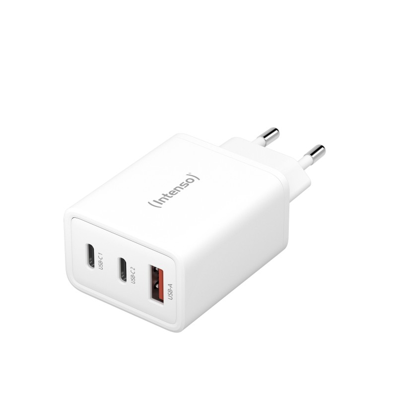 icecat_Intenso POWER ADAPTER 1XUSB-A 2XUSB-C 7806512 Universal Blanco Corriente alterna Carga rápida Interior