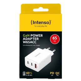 icecat_Intenso POWER ADAPTER 1XUSB-A 2XUSB-C 7806512 Universal Blanco Corriente alterna Carga rápida Interior