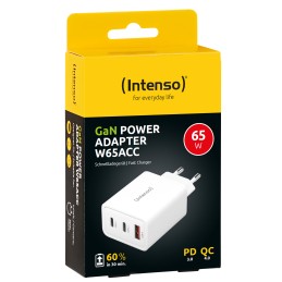 icecat_Intenso POWER ADAPTER 1XUSB-A 2XUSB-C 7806512 Universal Blanco Corriente alterna Carga rápida Interior