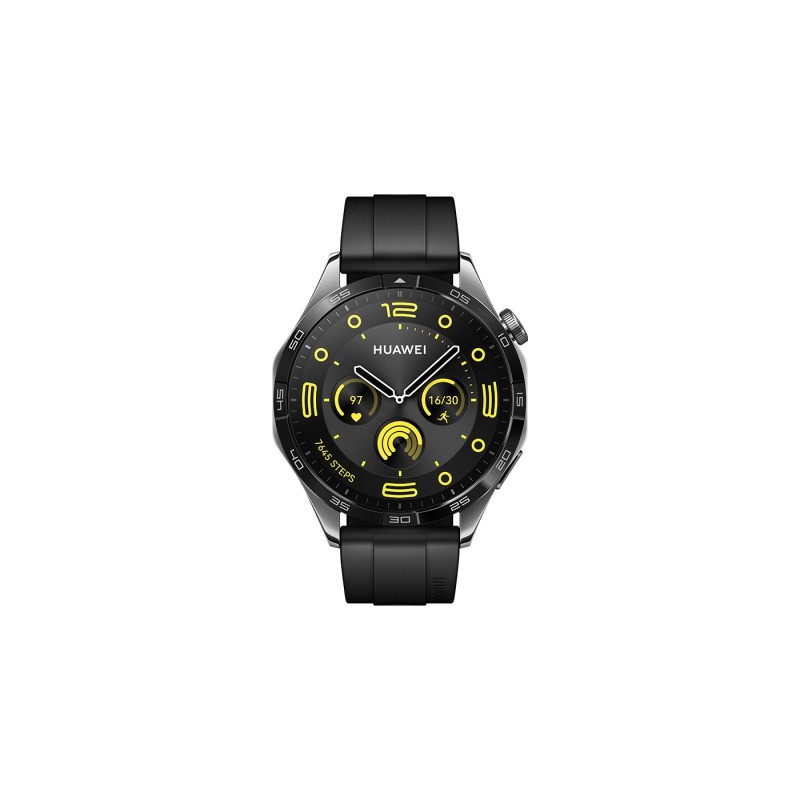 40-56-6077 Huawei (46mm) edelstahl/schwarz, GT4 Watch