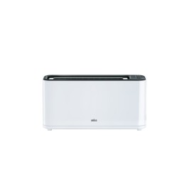 icecat_Braun HT3100WH Toaster 1 Scheibe(n) 1000 W Schwarz, Weiß