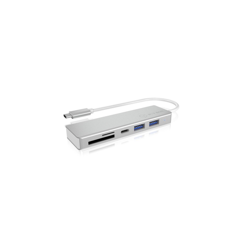 icecat_ICY BOX IB-HUB1413-CR USB 3.2 Gen 1 (3.1 Gen 1) Type-C Stříbrná