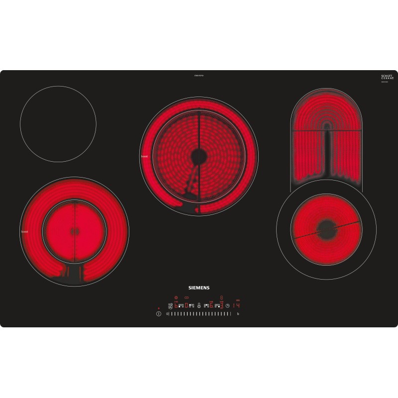 icecat_Siemens ET801FCP1D Kochfeld Schwarz, Edelstahl Integriert Keramik 5 Zone(n)