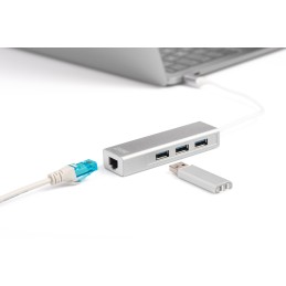 icecat_Digitus Hub USB Type-C™ 3.0 con Gigabit Ethernet