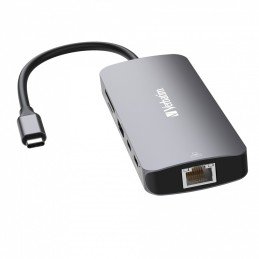 icecat_Verbatim CMH-09 USB typu C 10000 Mbit s Stříbrná