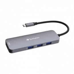 icecat_Verbatim CMH-08 USB Type-C 5000 Mbit s Silver