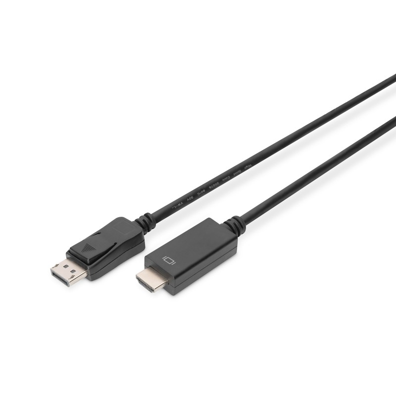 icecat_Digitus AK-340303-010-S adaptér k video kabelům 1 m HDMI Typ A (standardní) DisplayPort Černá