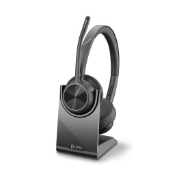 icecat_POLY Voyager 4320 UC Headset Wireless Head-band Office Call center USB Type-C Bluetooth Charging stand Black