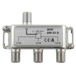 icecat_Wisi 75107 cable divisor y combinador Divisor de señal para cable coaxial Plata