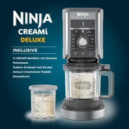 icecat_Ninja CREAMi Deluxe Máquina de helados y batidos 0,709 L Negro, Gris