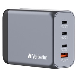 icecat_Verbatim GNC-200 GaN Charger 200W with 2 x USB-C PD 100W   1 x USB-C PD 65W   1 x USB QC 3.0 (EU UK US)