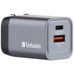 icecat_Verbatim GNC-35 GaN Charger 35W with 1 x USB-C PD 35W   1 x USB-A QC 3.0 (EU UK US)
