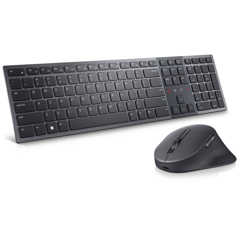 icecat_DELL KM900 clavier Souris incluse RF sans fil + Bluetooth QWERTZ Allemand Graphite