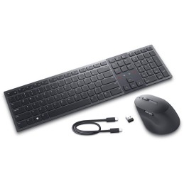 icecat_DELL KM900 clavier Souris incluse RF sans fil + Bluetooth QWERTZ Allemand Graphite