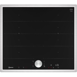 icecat_Neff T66STY4L0 hob Black, Stainless steel Built-in 60 cm Zone induction hob 4 zone(s)