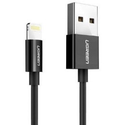 icecat_Ugreen 80822 US155 mobile phone cable Black 1 m USB A Lightning